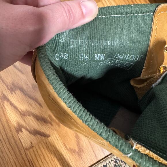 Dunham Thinsulate Workboot Men 9.5 Mid-Wide Tan Leather Laceup Thermal Insulate - Picture 8 of 9